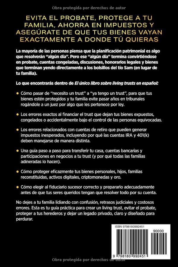 The Only Living Trust Book in Spanish